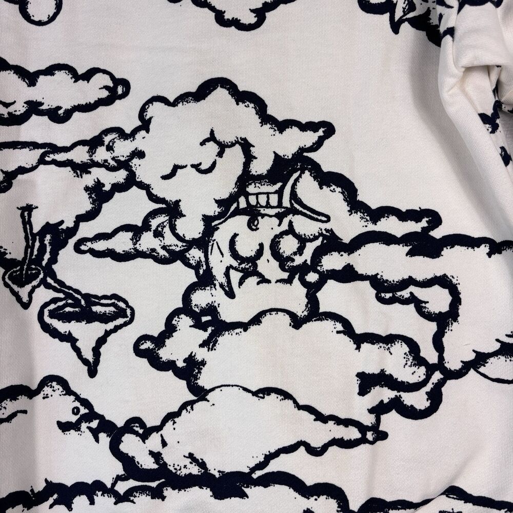 NWT Wasted Co Size S Good Times Dragon Cloud Monster Indigo Sweatshirt HoodieUSA - Picture 9 of 11
